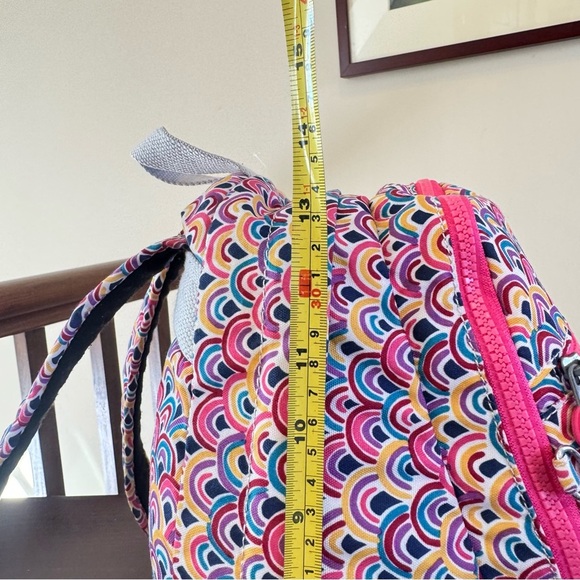 Kipling, Challenger, pink rainbow live light, Peacock, prism, fabric backpack main image 5